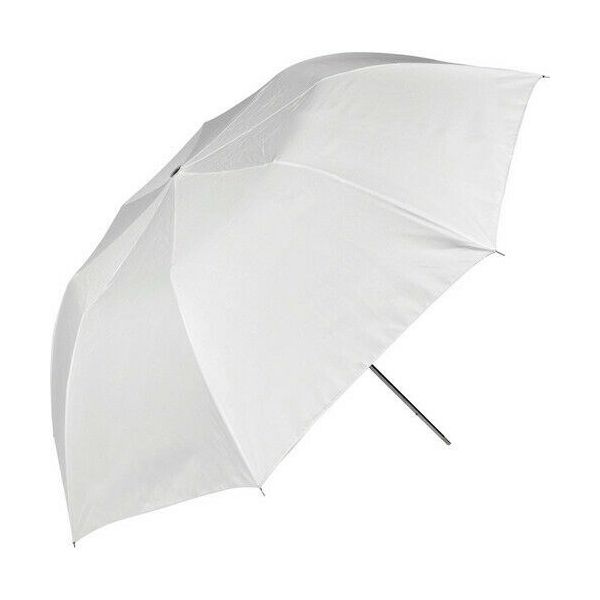 Westcott 43-inch Optical Satin Collapsible Umbrella with Removable Black Cover - White 2011
