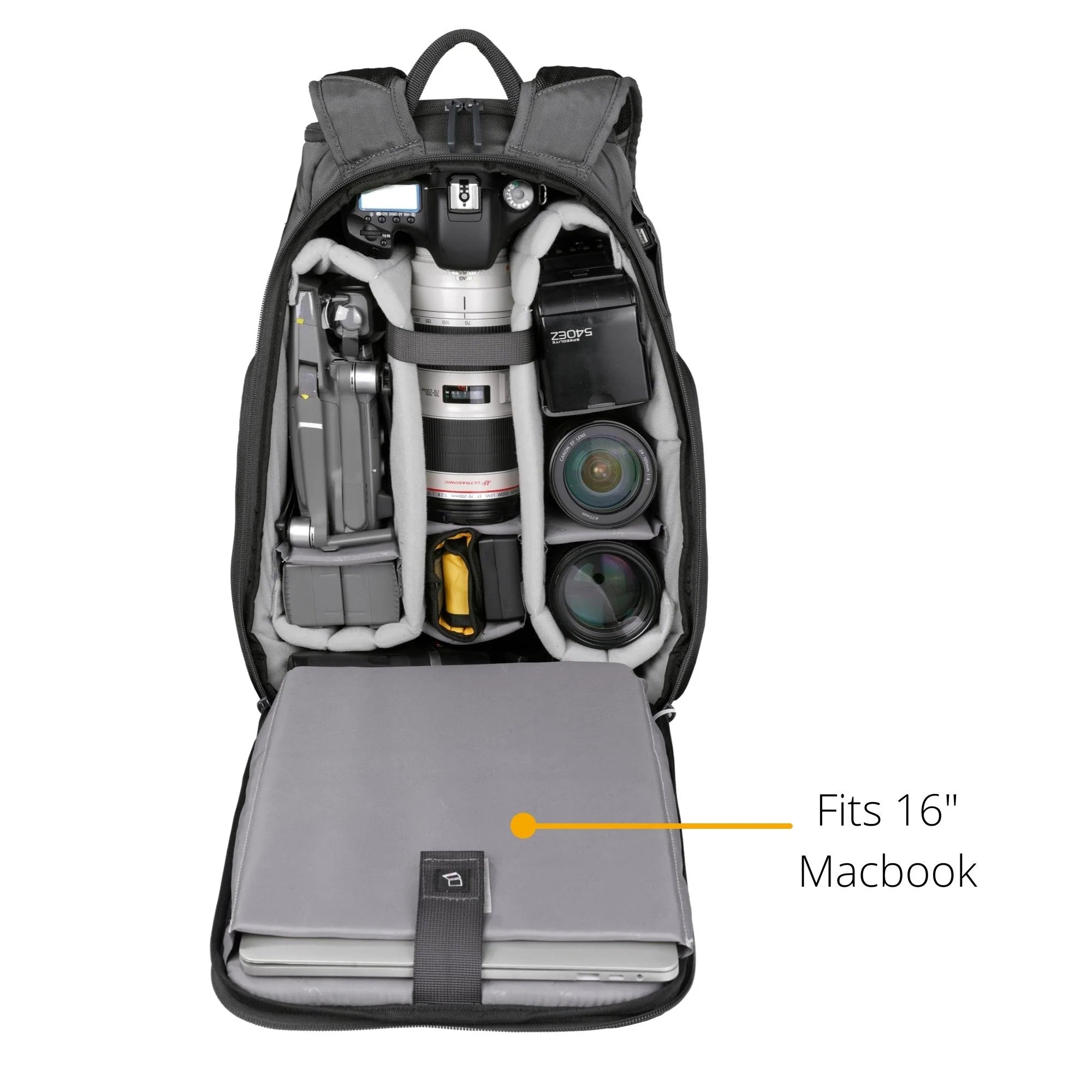 Vanguard VEO adaptor R48 GY Backpack with USB Port - Rear Access