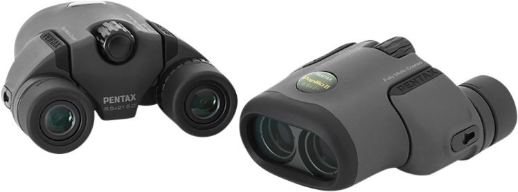 Pentax Papilio II 6.5x21 Binoculars - Grey