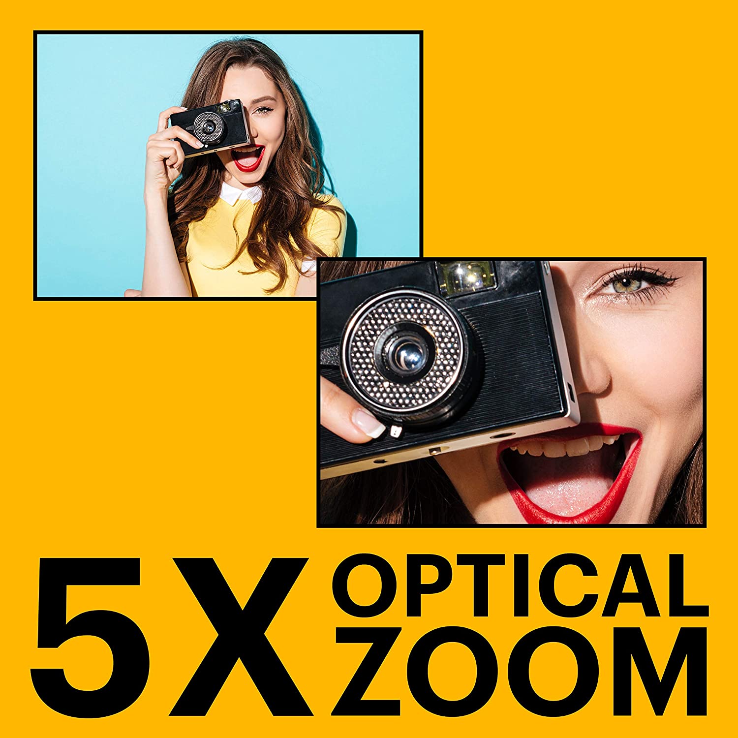 Kodak PIXPRO FZ55 16MP 5x Zoom Compact Camera - Red