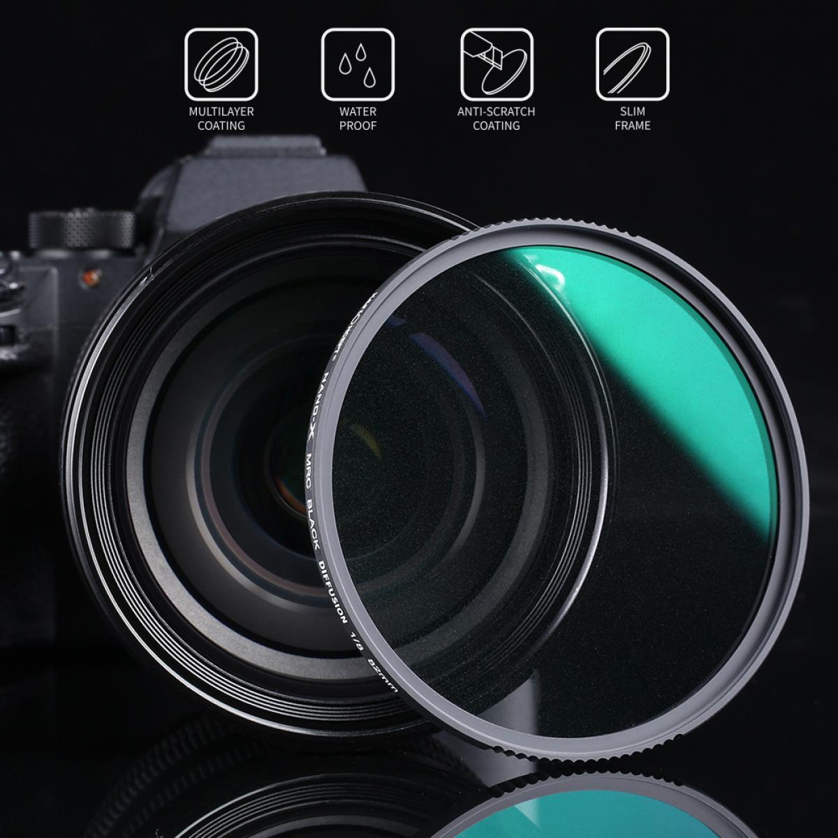 K&F Concept Black Mist Filter 1/8 Special Effects Filter Multi Coated Waterproof Scratch-Resistant Anti-Reflection Nano-X Series
