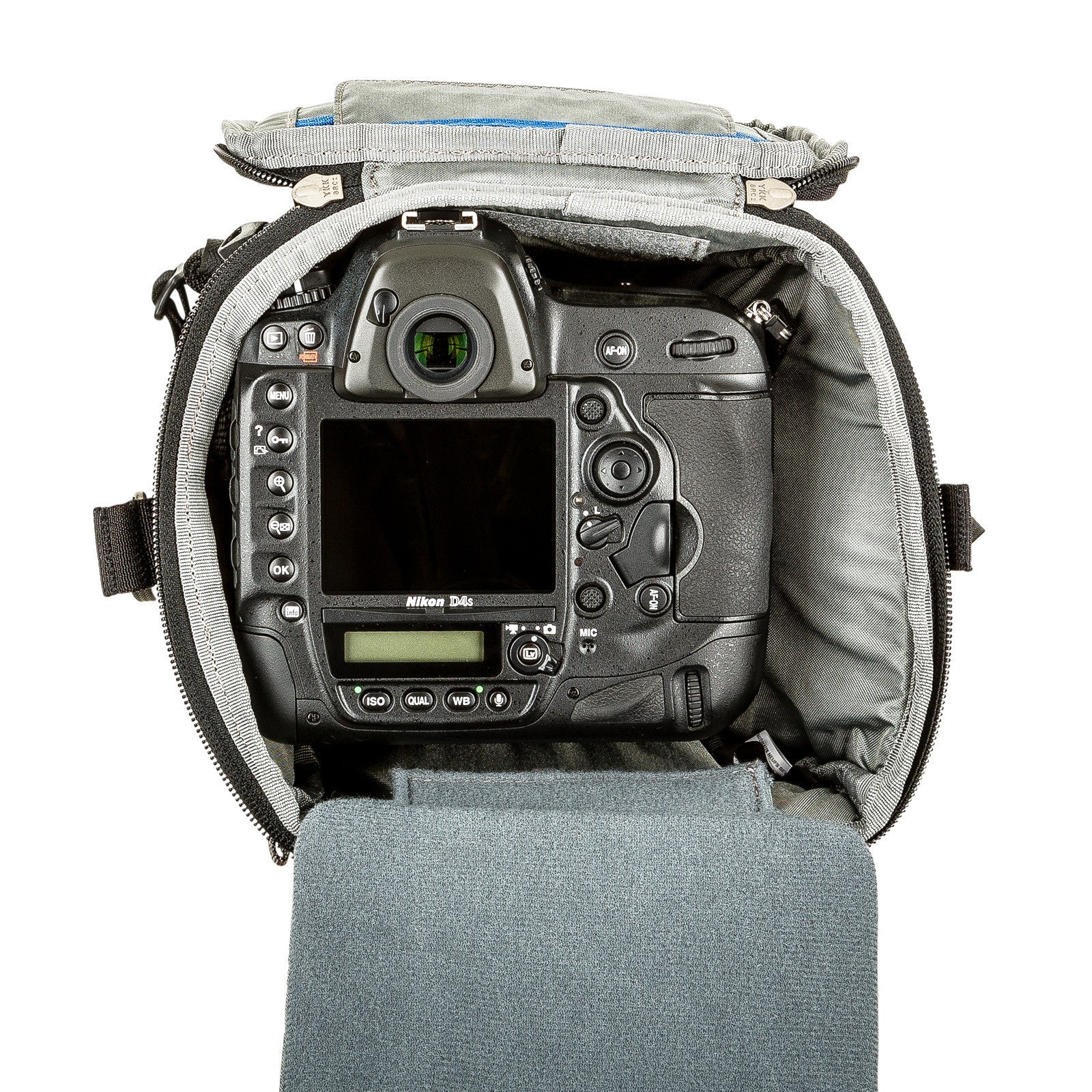 Think Tank Digital Holster 50 V2 top angle with camera inside