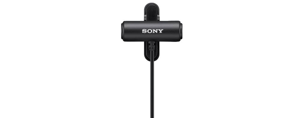 Sony ECM-LV1 Compact Stereo Lavalier Microphone with 3.5mm TRS Connector
