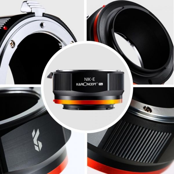 K&F Concept Nikon to Sony Adapter for Nikon AI F Mount Lens to E NEX Camera with Matting Varnish Design for Sony A6000 KF06.436