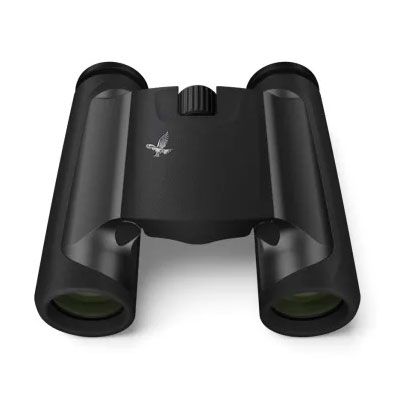 Swarovski CL 8x25 Pocket Binoculars Anthracite with Wild Nature Accessory Pack - Top down view of the binoculars