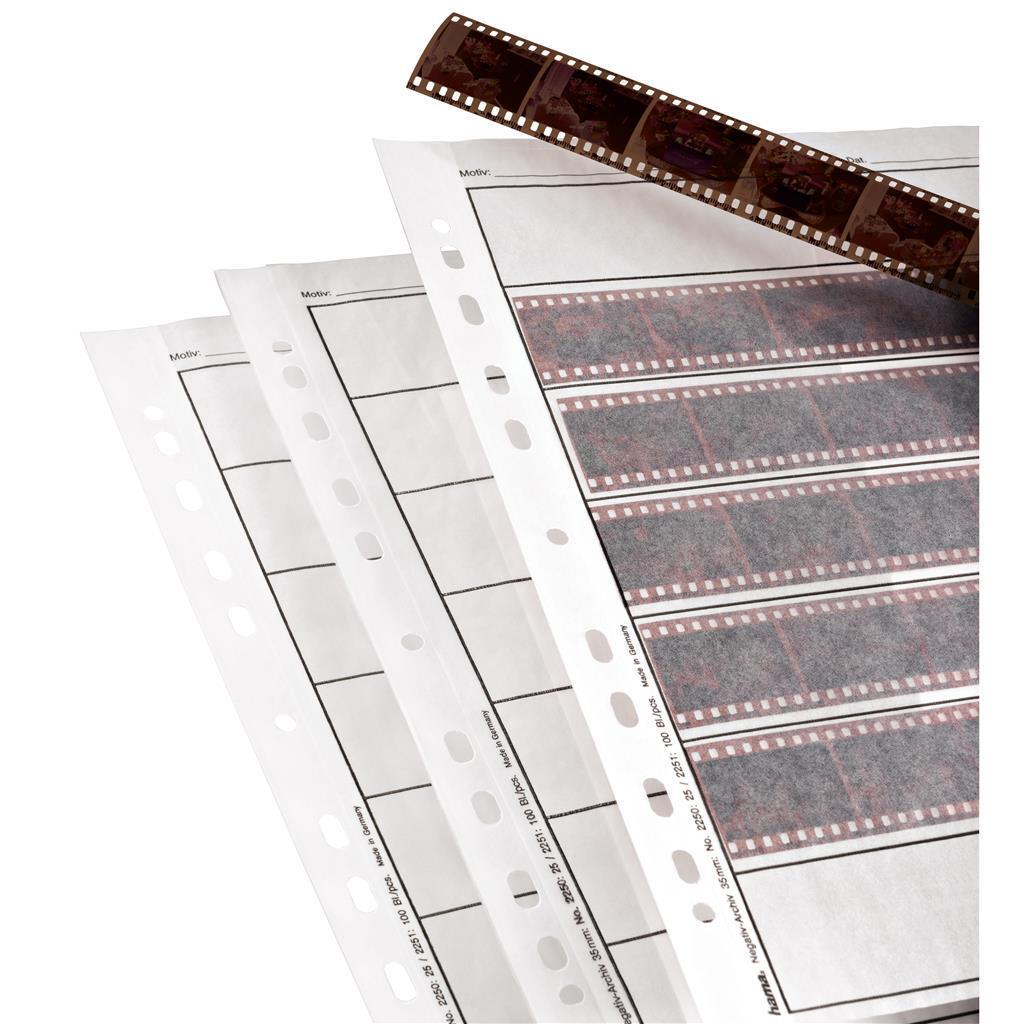 Hama Negative Storage Sleeves – 24 x 36mm (100 Pack)