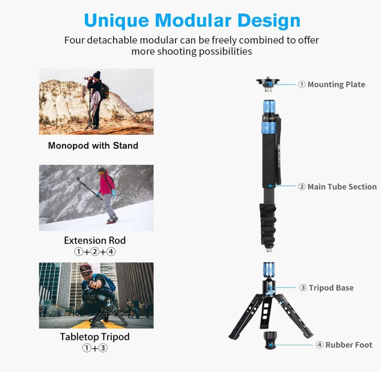 SIRUI P-325FL Camera Monopod