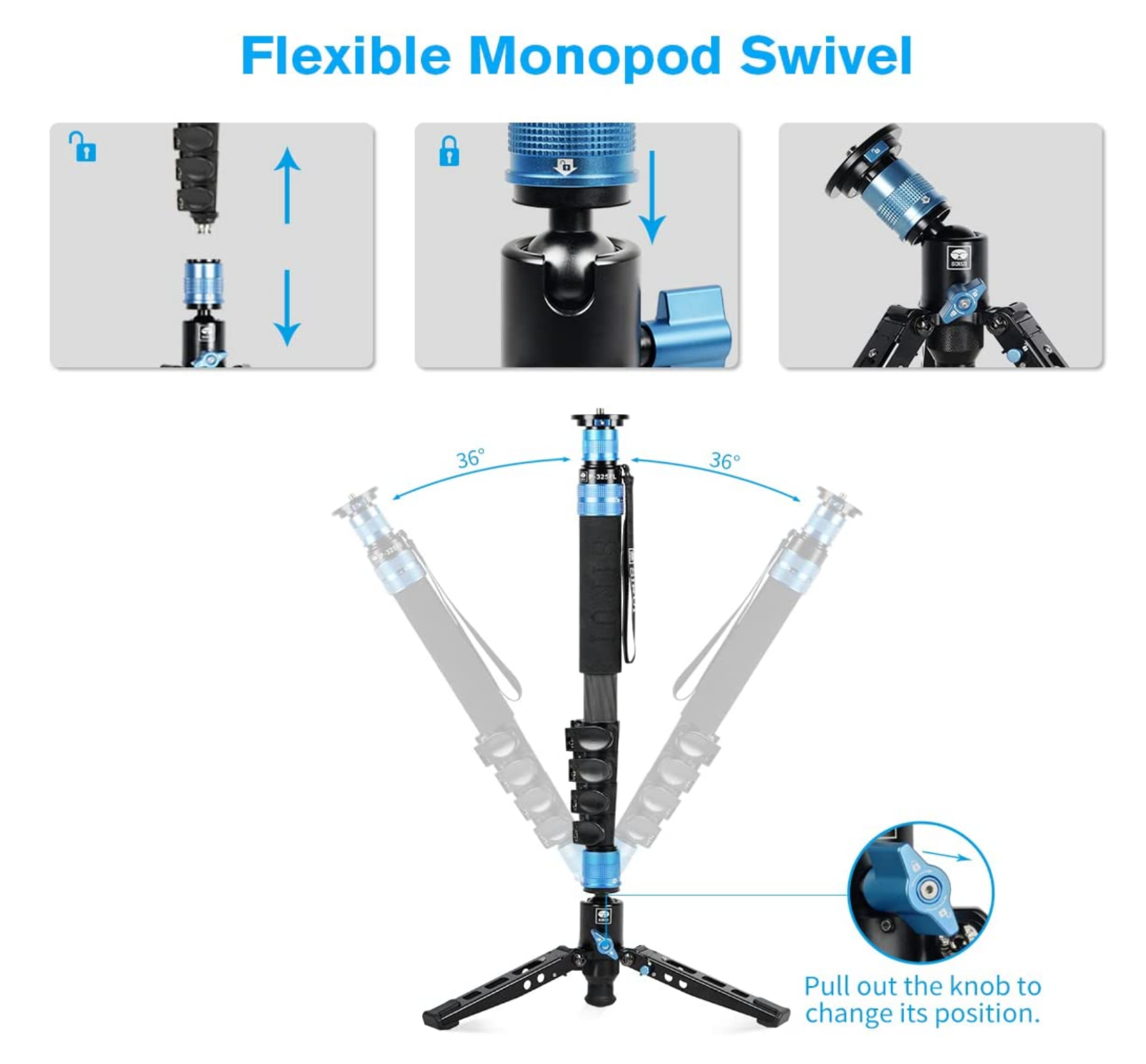 SIRUI P-325FL Camera Monopod