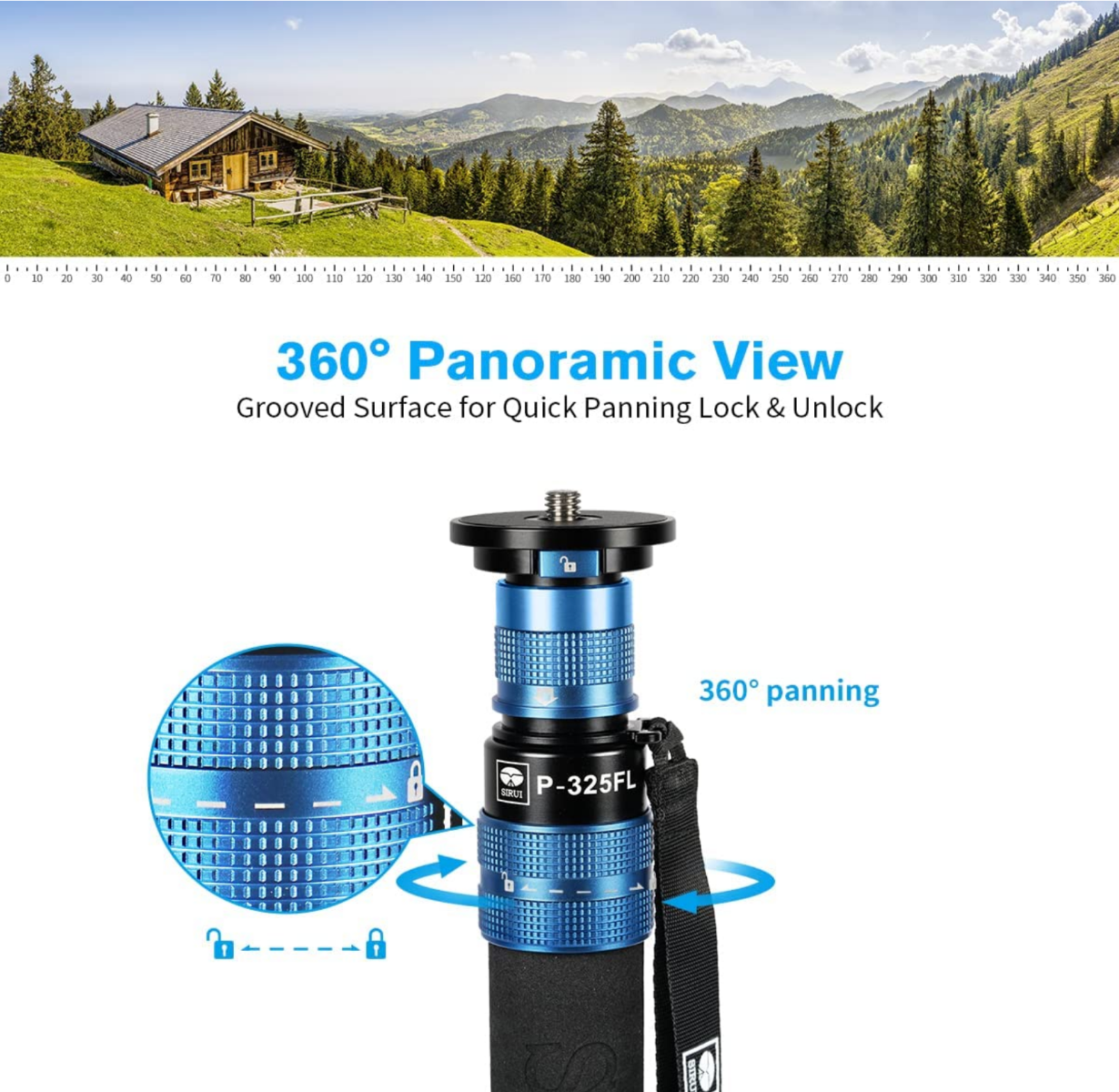 SIRUI P-325FL Camera Monopod