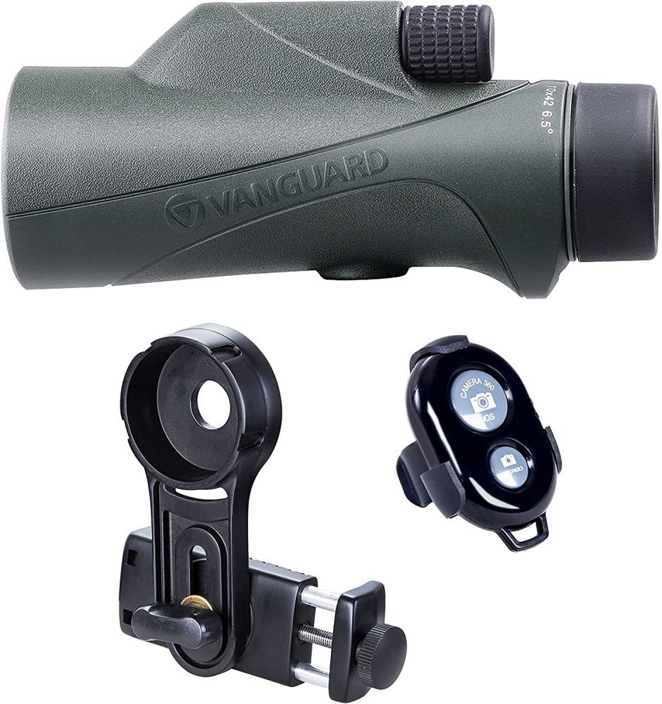 Vanguard VEO HD2 1042M Monocular with Smartphone Digiscoping Kit