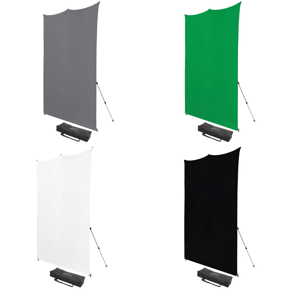 Westcott X-Drop Pro Wrinkle-Resistant Sweep Backdrop Kit 8'X8'