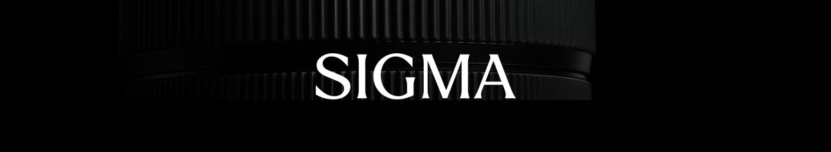 Sigma Collection Banner - Dark background with a lens in the background