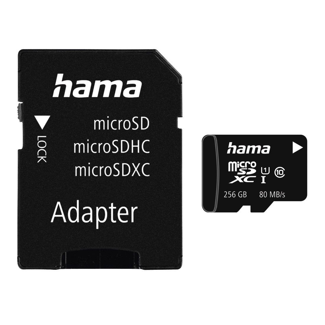 Hama 256GB MicroSDHC Card with SD Adapter, Class 10 UHS-I, Up to 80MB/s ..