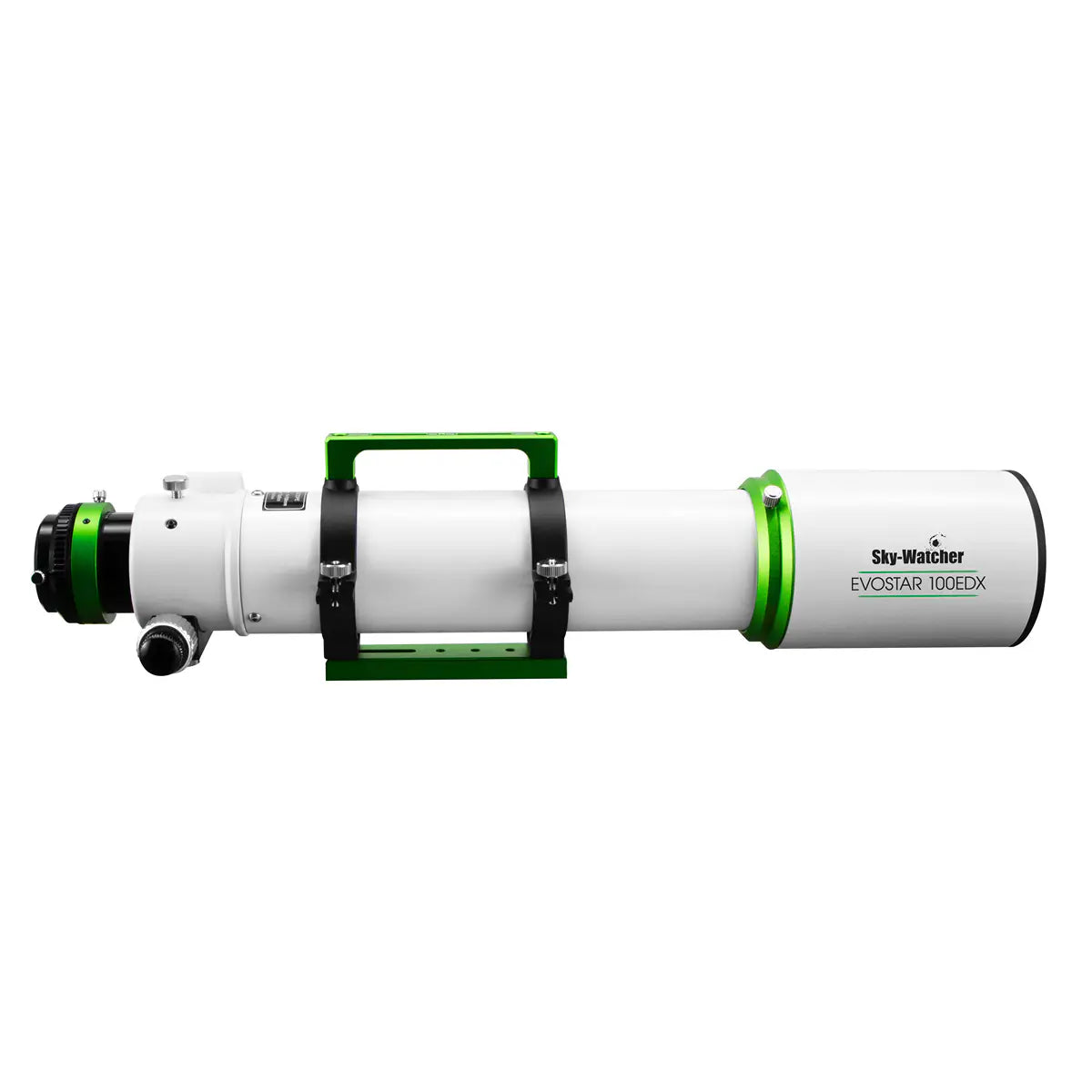 Telescope with 'Sky-Watcher' branding on a white background