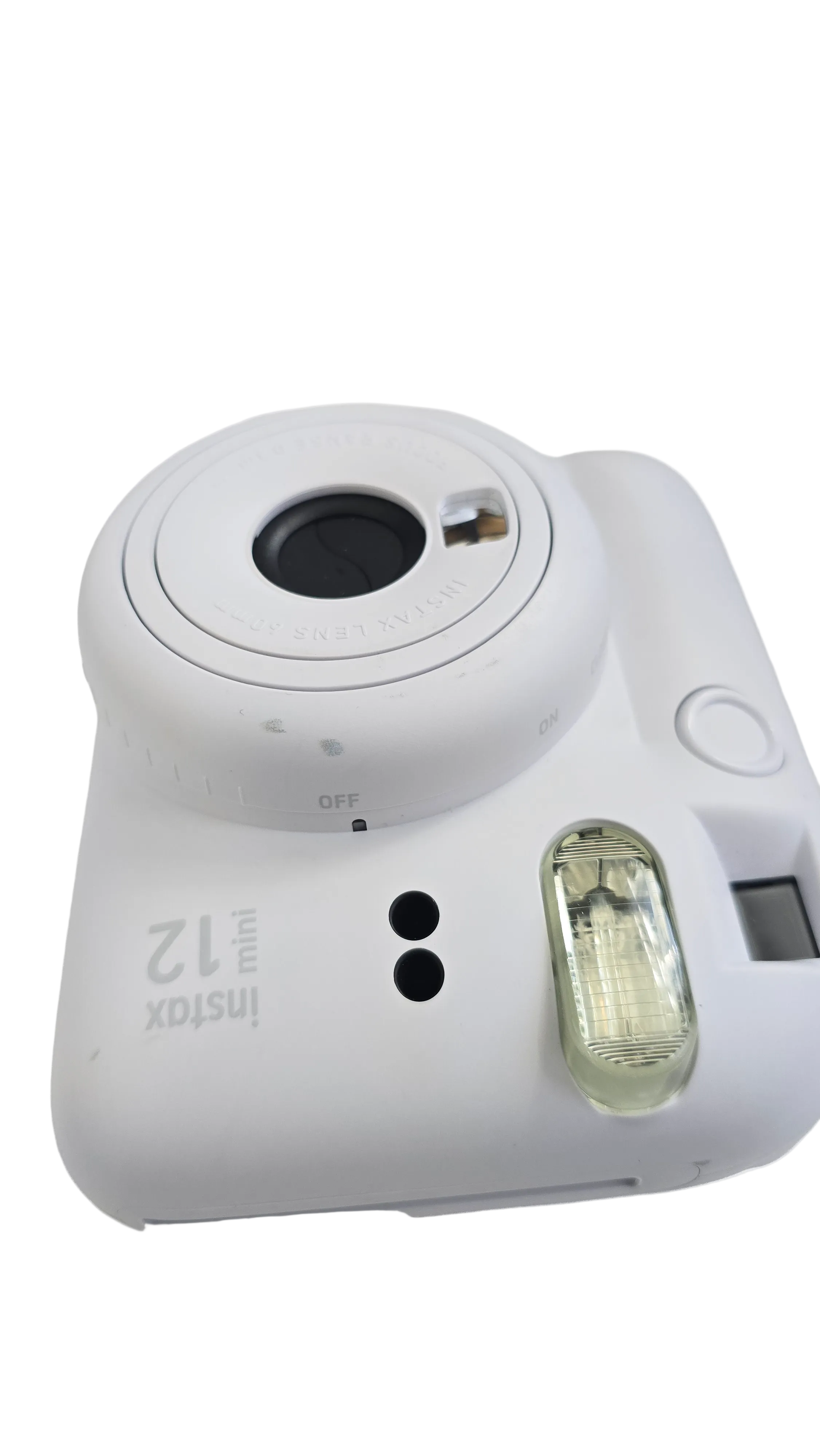 Clearance FUJIFILM INSTAX MINI 12 CLAY WHITE CAMERA (CLEARANCE3177)