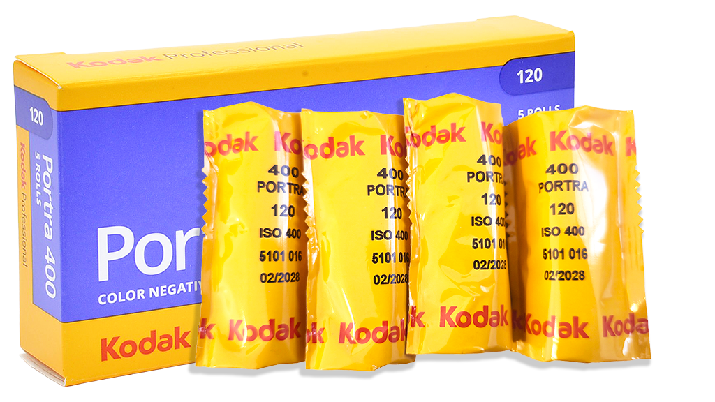 CLEARANCE Kodak Portra 400 120 Roll Film Professional - 4 Pack
