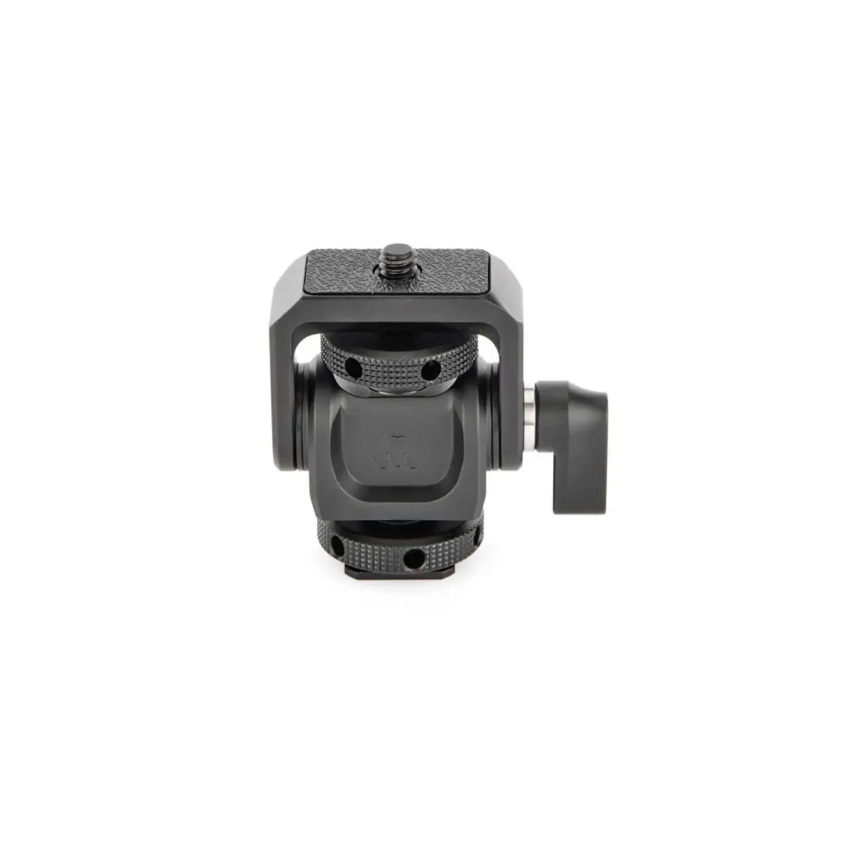 Camera tripod head on a white background