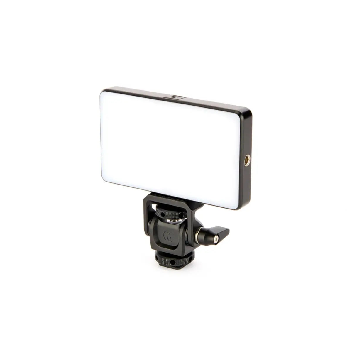 Rectangular light with a stand on a white background