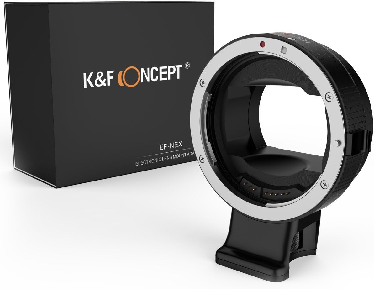 Image of  Lens Mount Adapter, K&F Concept Auto Focus Electronic AF Canon EOS EF EF-S lens to Sony NEX E Mount Adapter Ring 