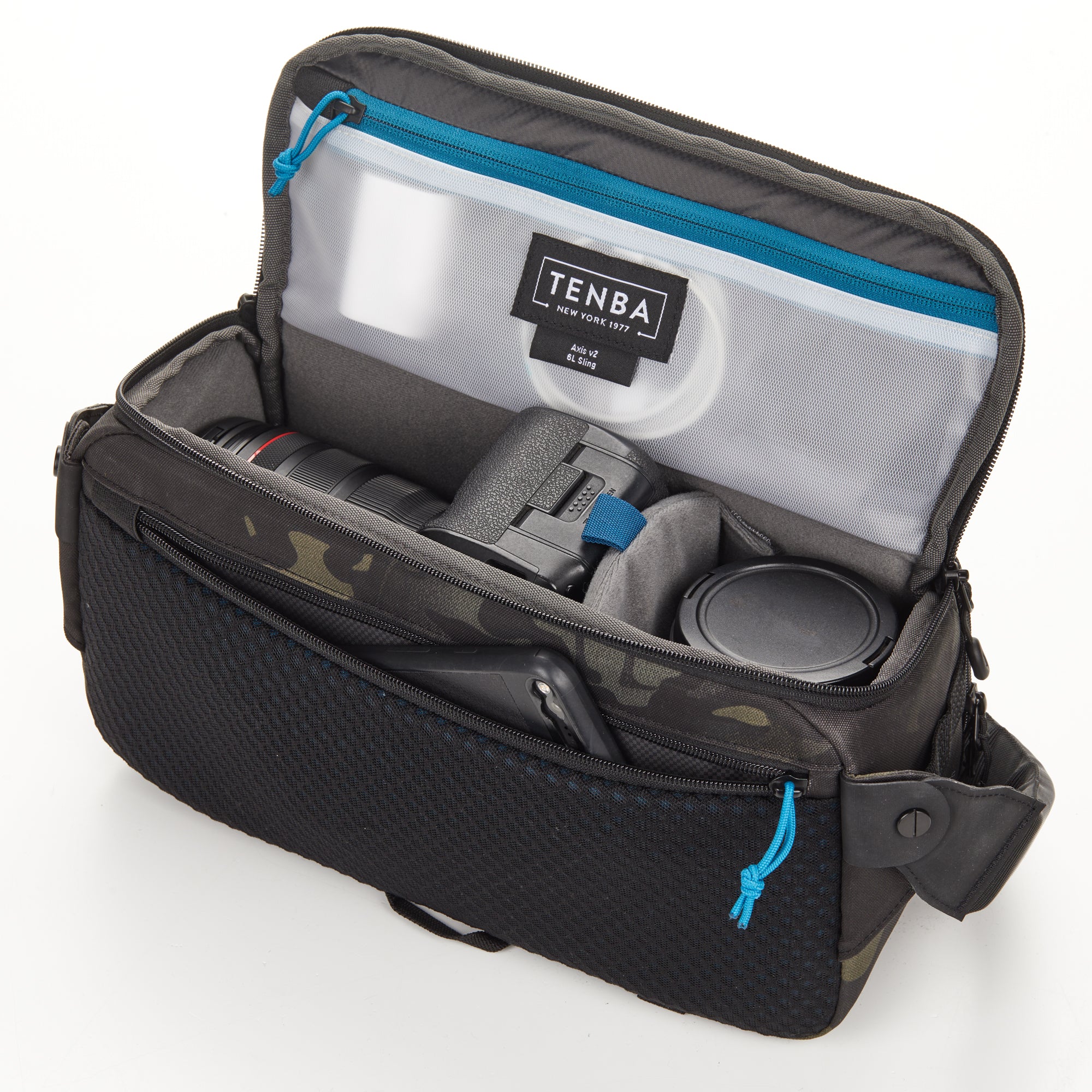 Tenba Axis v2 6L Sling Bag – MultiCam Black