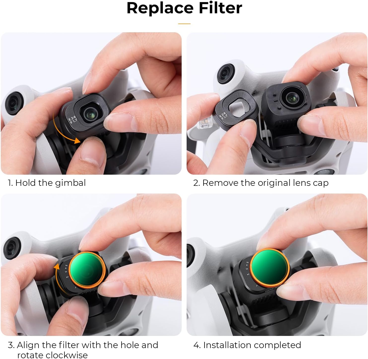 K&F Concept Variable ND2-32 Filter for DJI Osmo Pocket 3 KF01.2544