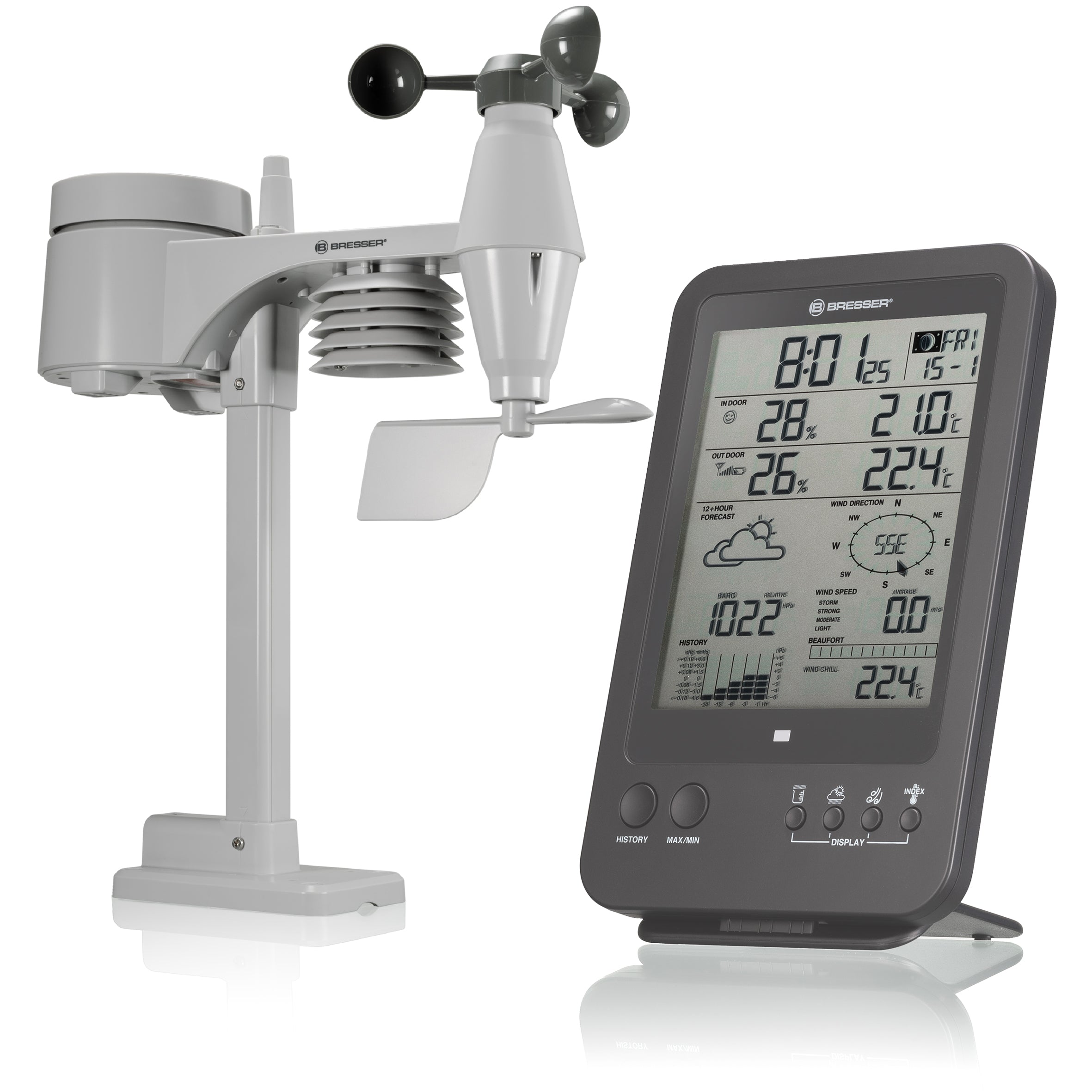 Clearance BRESSER Wireless Weather Station 5-in-1 Grey 7002513