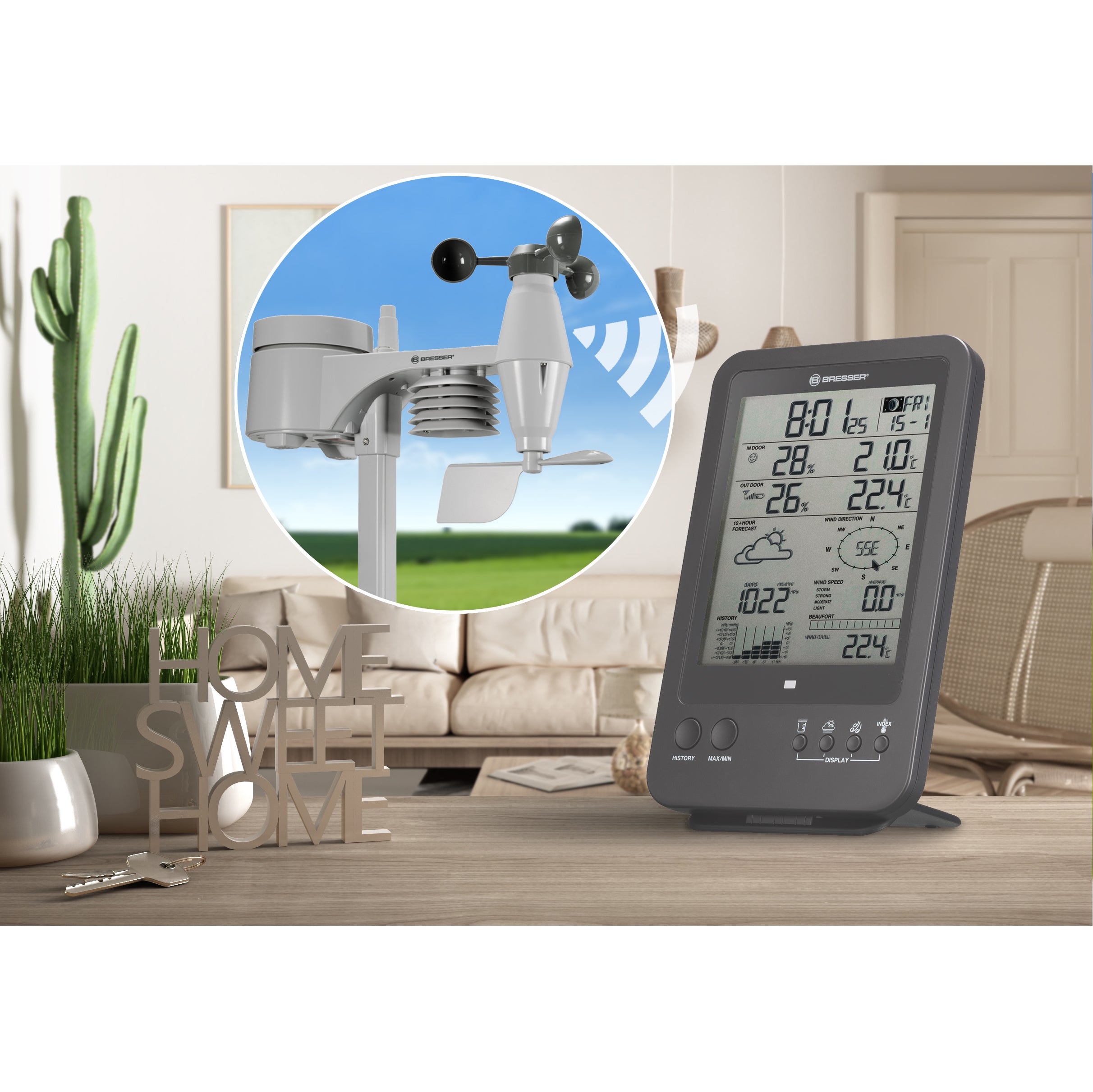 Clearance BRESSER Wireless Weather Station 5-in-1 Grey 7002513