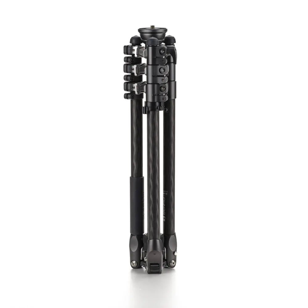 Black tripod on a white background