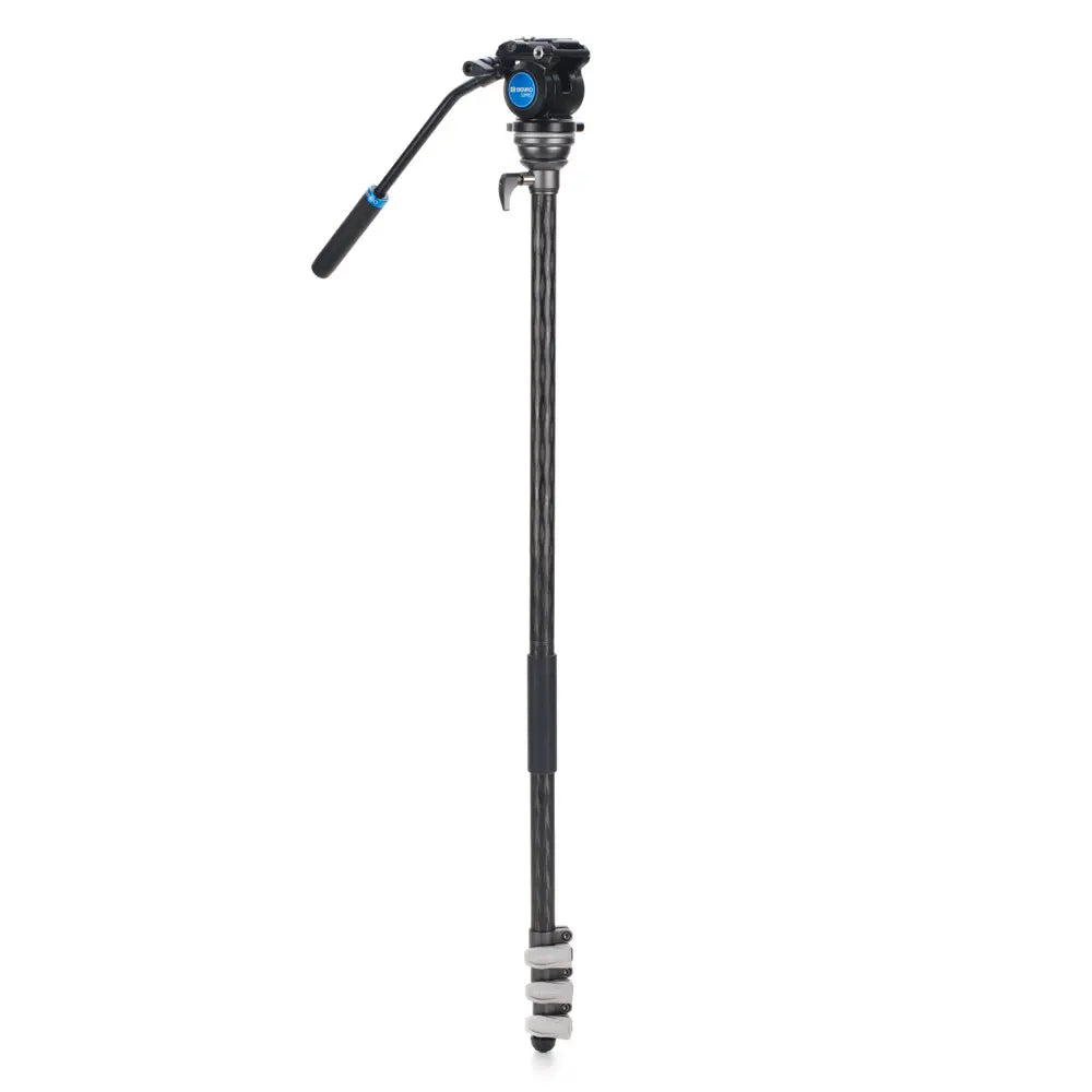 Camera tripod on a white background