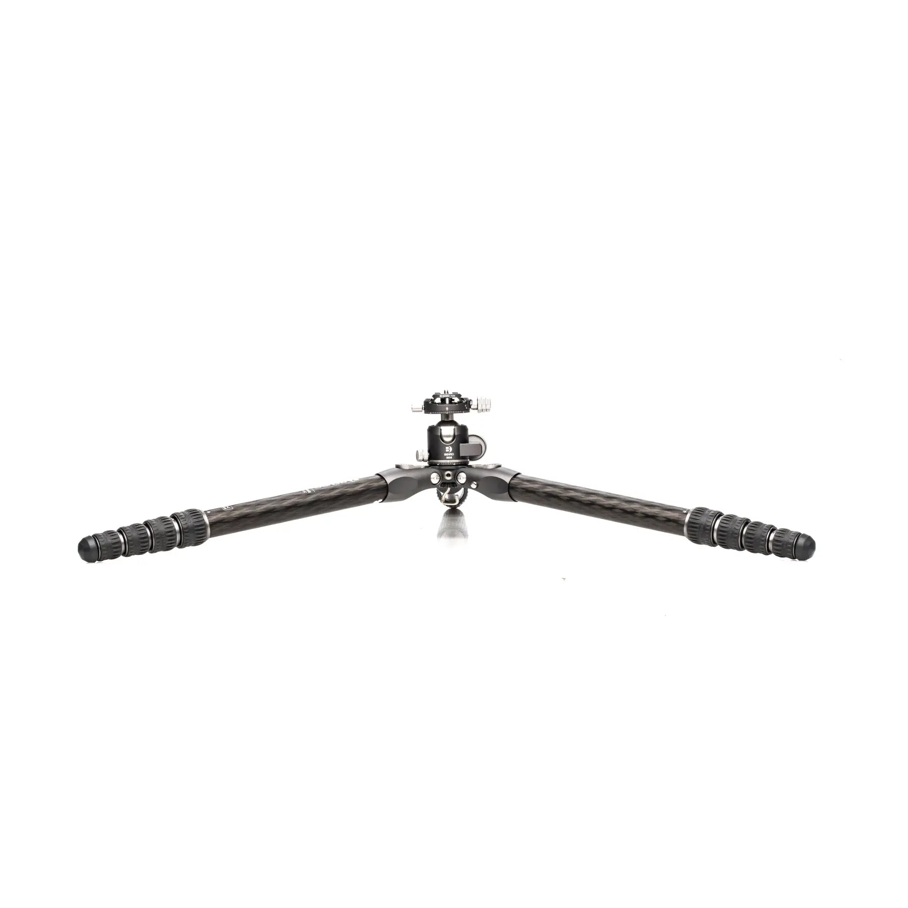 Benro Tortoise 35C Carbon Fibre Tripod with GX35 Ballhead Kit side angle with legs extended horizontally 