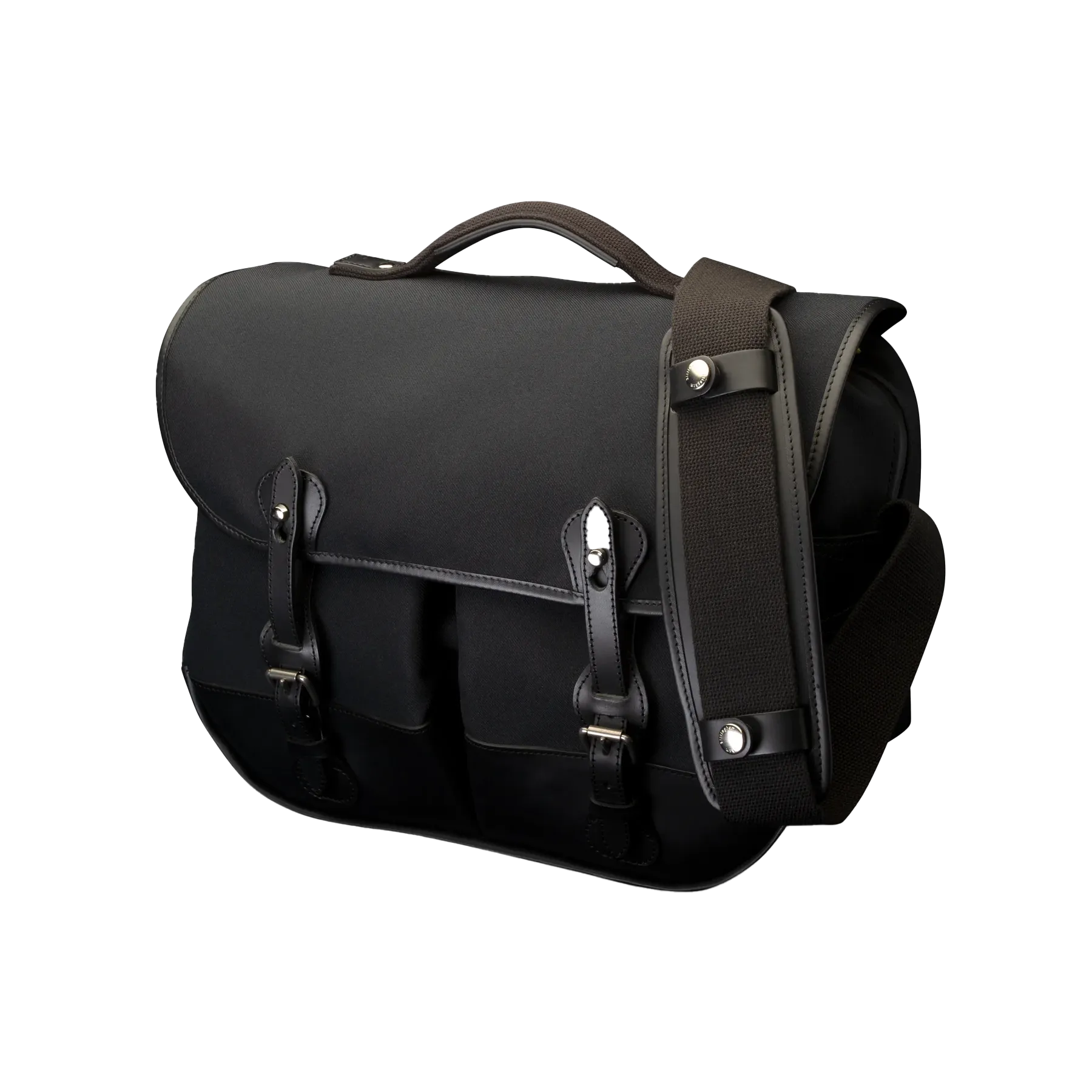 Billingham Eventer MKII Camera/Laptop Bag - Black FibreNyte / Black Leather (Olive Lining)