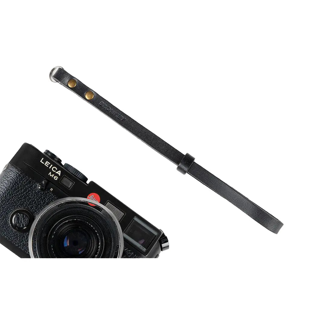 Bronkey Berlin #201 Black Leather Camera Wrist Strap
