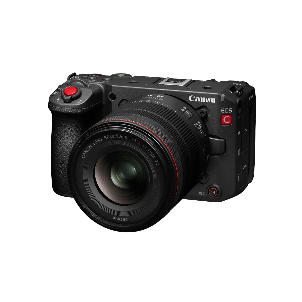 Canon camera on a white background