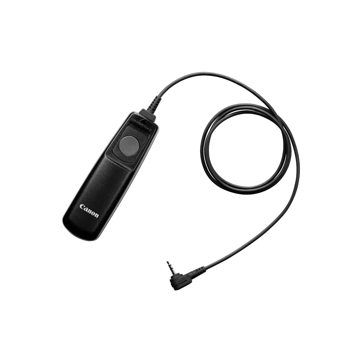 Canon RS-80E3 Remote Switch front angle with coiled cable