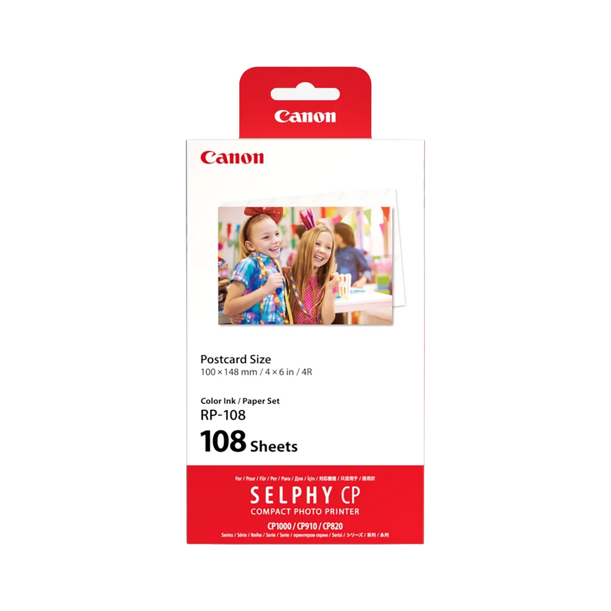 Canon RP-108 Colour Ink + 100 x 148mm Paper Set (108 Sheets)