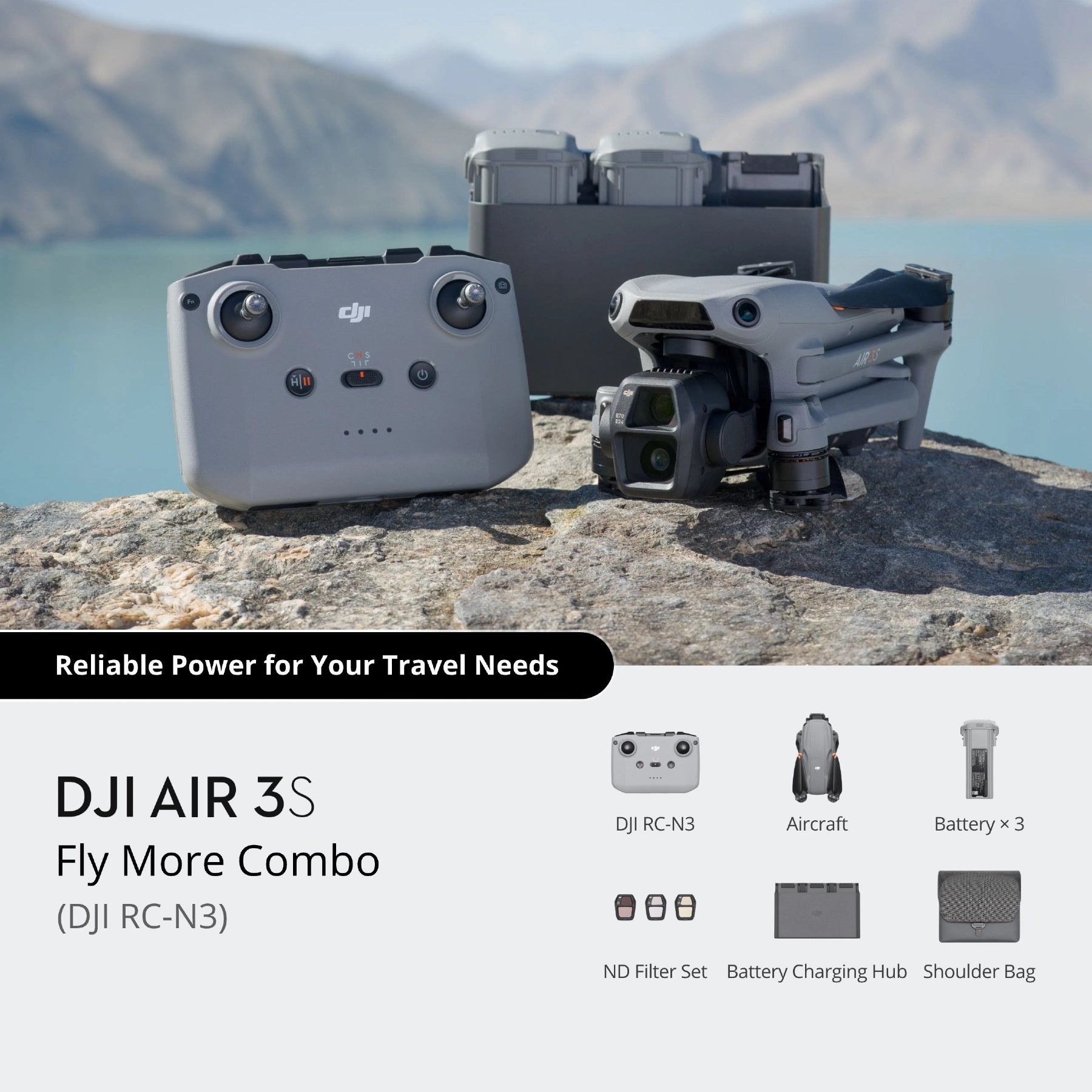 DJI Air 3S - Fly More Combo (DJI RC-N3)