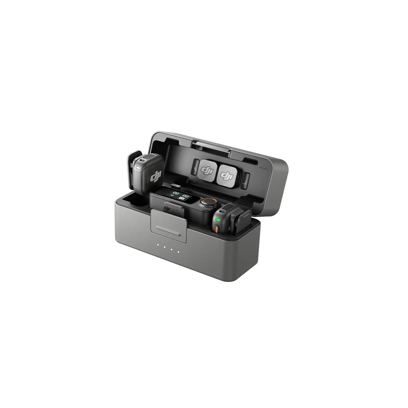 DJI Mic 3 (2 TX + 1 RX + Charging Case) side of case