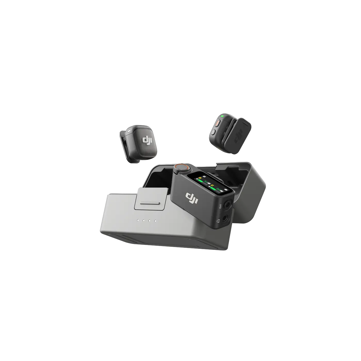 DJI Mic 3 (2 TX + 1 RX + Charging Case) front