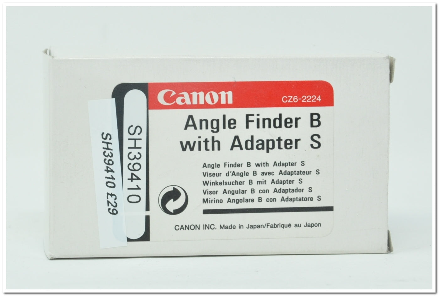 Used Canon Angle Finder B with Adaptor S  (Boxed SH39410)