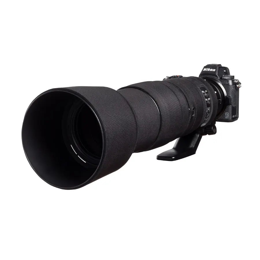 Camera lens with Nikon branding on a white background