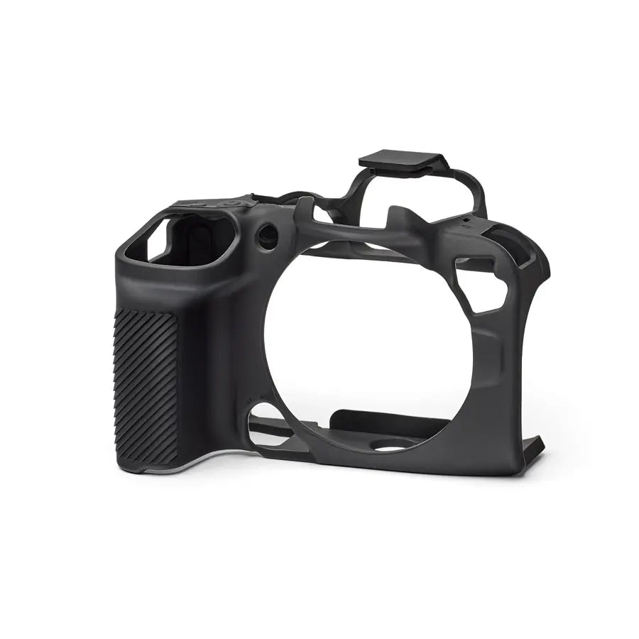 Black camera cage on a white background