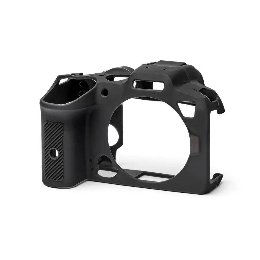 Black camera cage on a white background