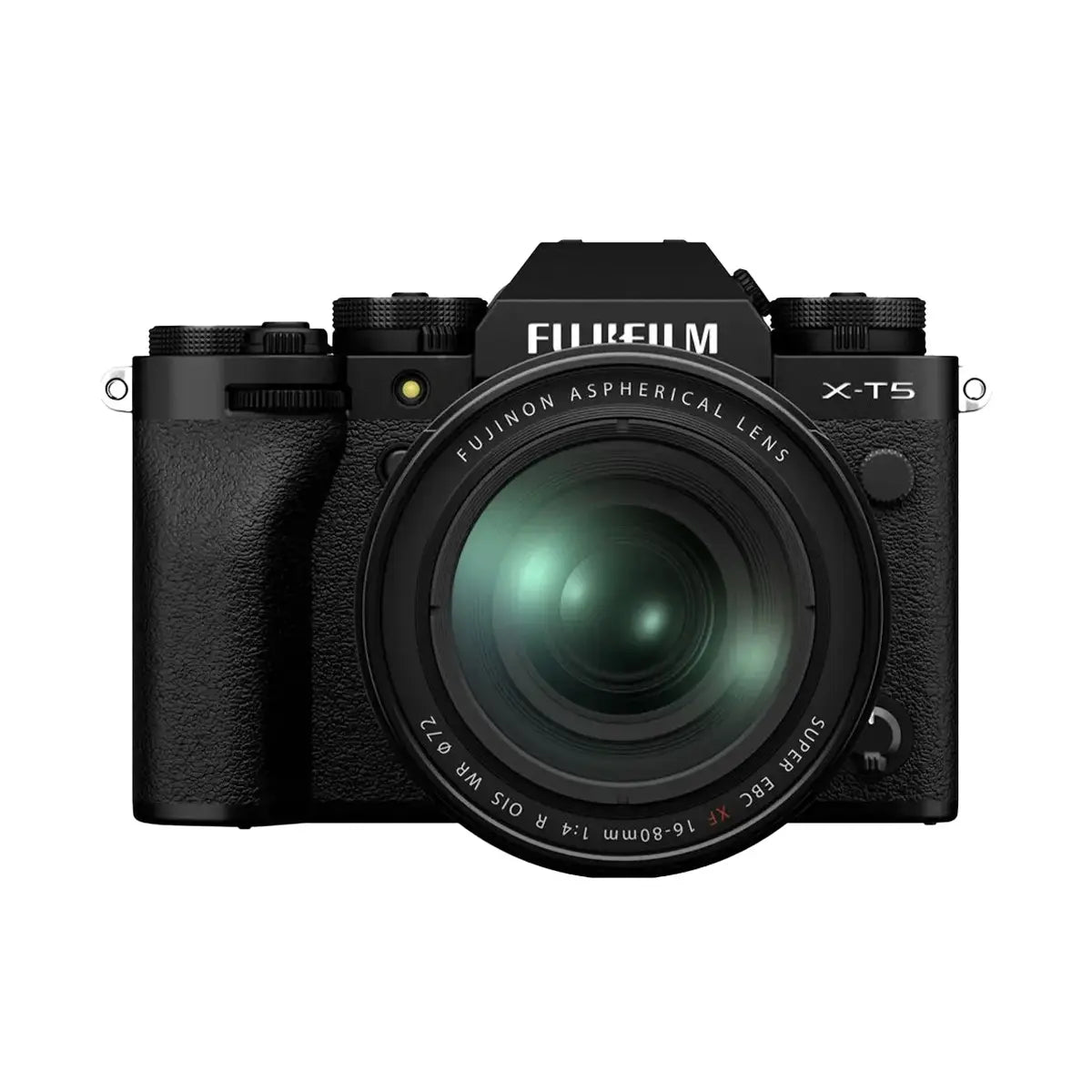 Fujifilm X-T5 Mirrorless Camera with 16-80mm f4 lens - Black front