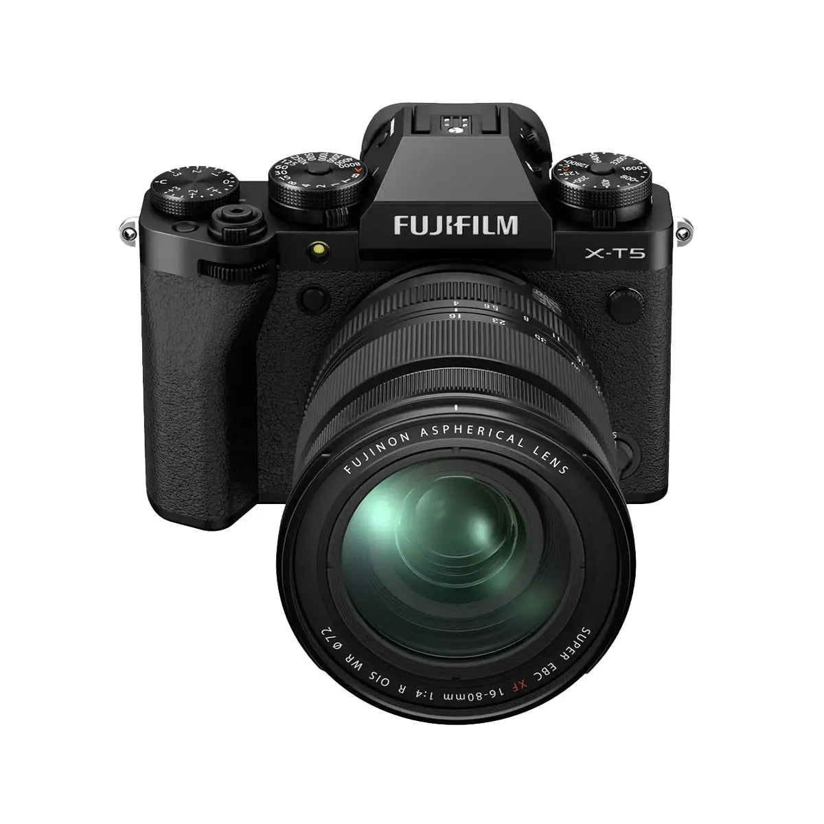 Fujifilm X-T5 Mirrorless Camera with 16-80mm f4 lens - Black top