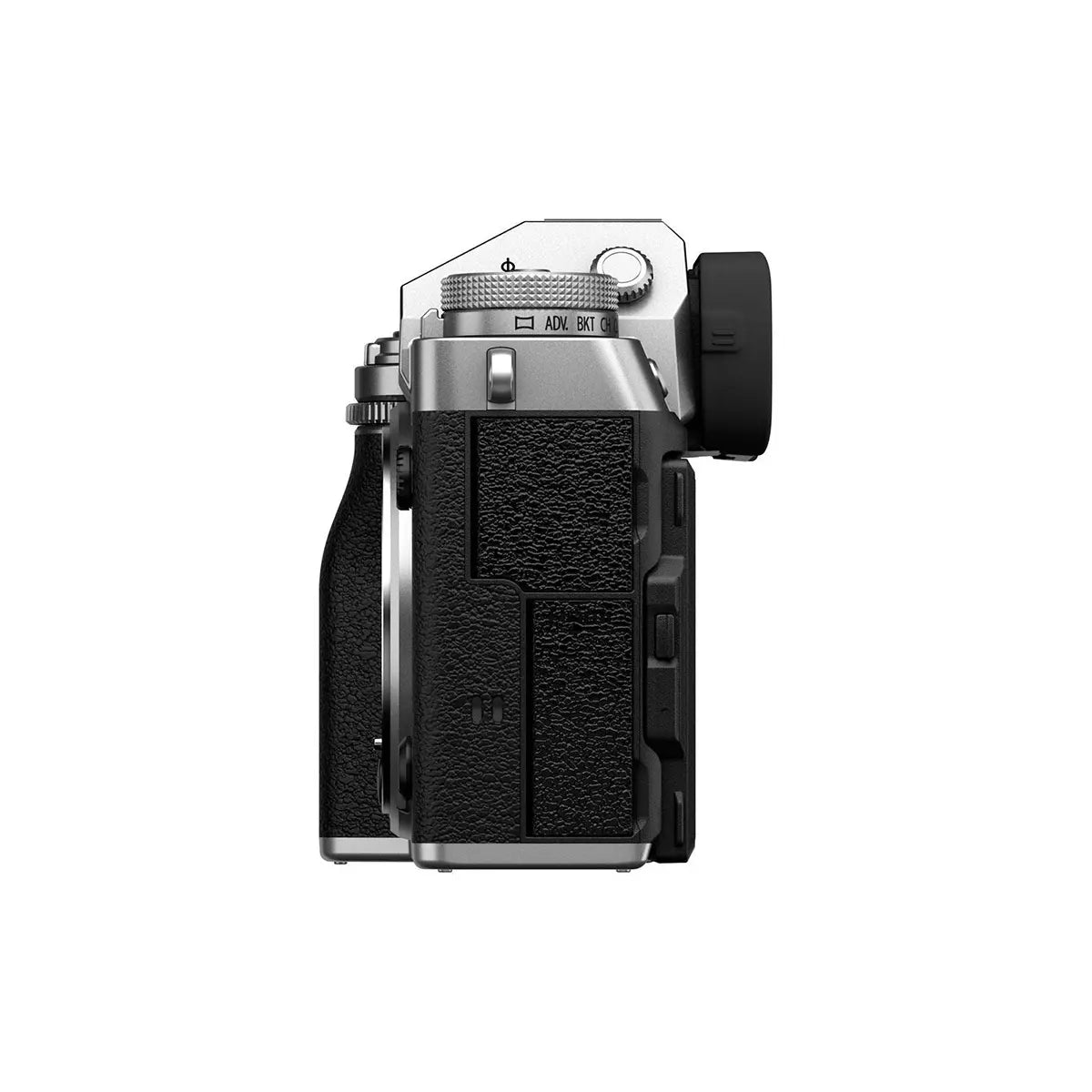 Fujifilm X-T5 Mirrorless Camera with 18-55mm f2.8-4 lens - Silver side