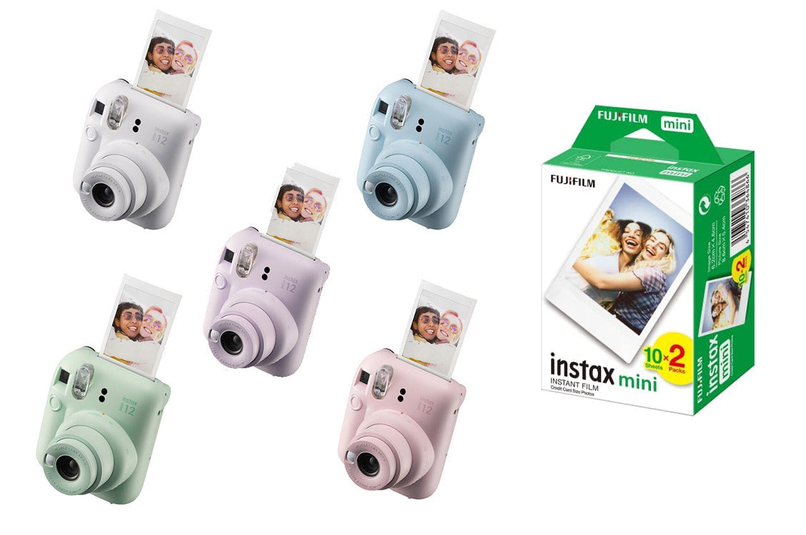 Fujifilm Instax Mini 12 Camera with Instax Mini Film - 20 shots