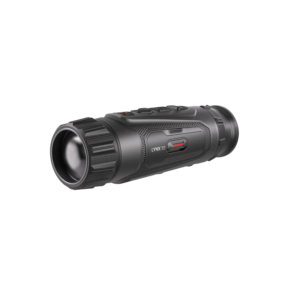 Black monocular on a white background