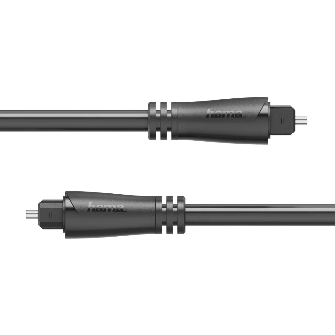 Two black cables with 'hama' branding on a white background