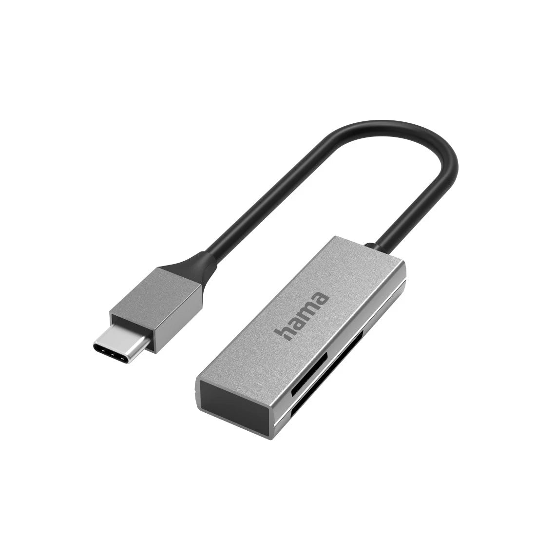 Hama USB-C adapter with cable on a white background