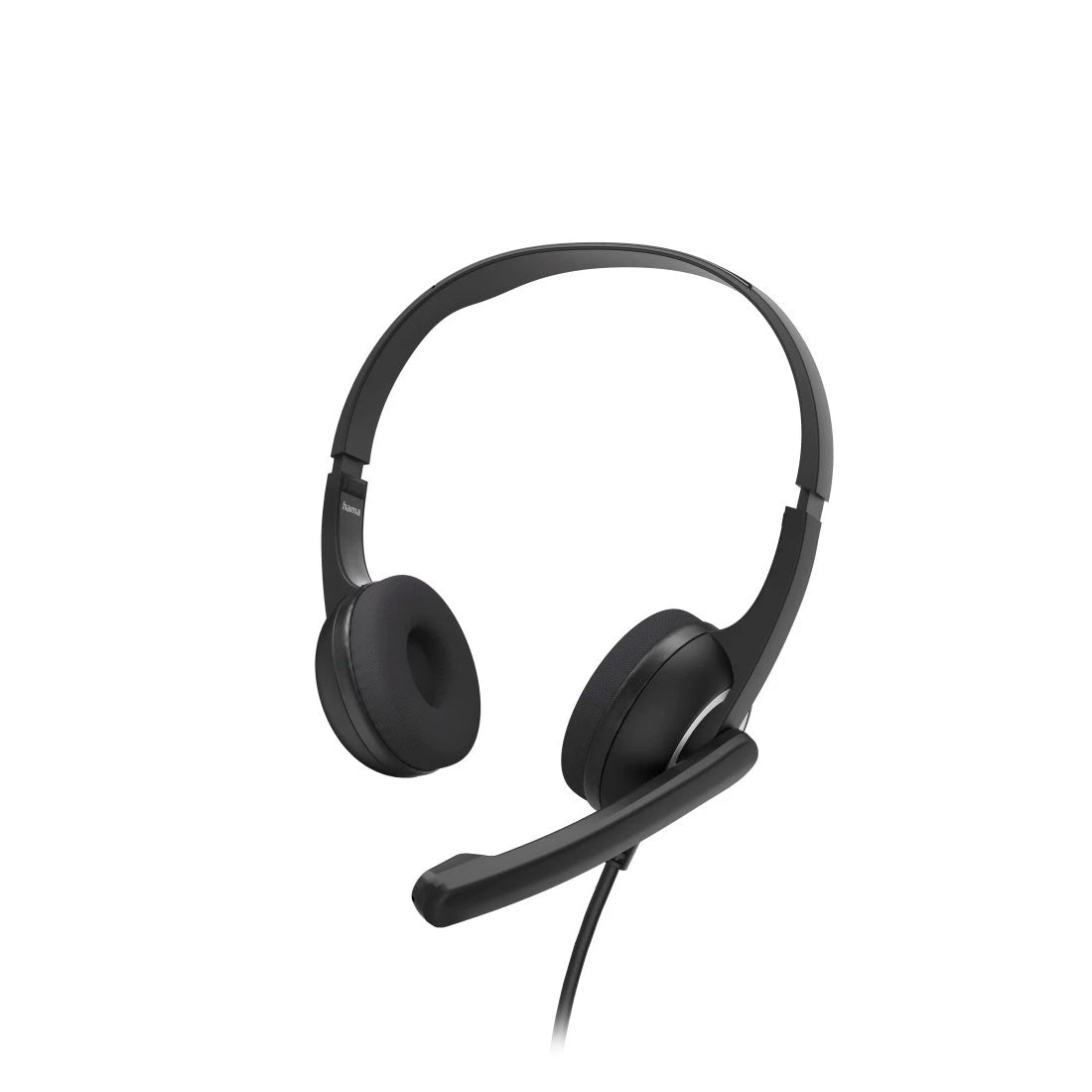 Hama (HS-P150 V2) Ultra-lightweight Headset, 3.5mm Jack, Y-adapter, Padded Ear Pads, Inline Controls